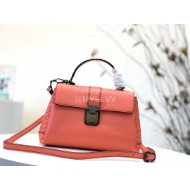 Bottega Veneta Fashion Napa Leather Woven Handbag Messenger Bag Pink 