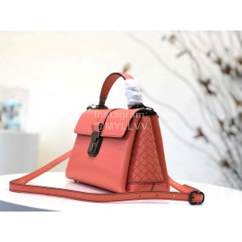 Bottega Veneta Fashion Napa Leather Woven Handbag Messenger Bag Pink 