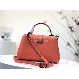 Bottega Veneta Fashion Napa Leather Woven Handbag Messenger Bag Pink 