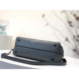 Bottega Veneta Fashion Napa Leather Woven Handbag Messenger Bag Gray Blue