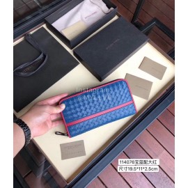 Bottega Veneta Classic Cowhide Woven Long Zipper W..