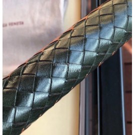 Bottega Veneta Classic Cowhide Woven Long Zipper Wallet 114076