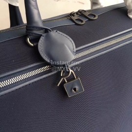 Bottega Veneta Nylon Leather Large Travel Bag Blue