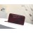 Bottega Veneta Fashionable Lambskin Knitted Butterfly Zipper Purse Wine Red 114077