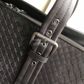 Bottega Veneta New Woven Black Leather Leisure Handbag For Men