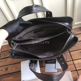 Bottega Veneta New Woven Black Leather Leisure Handbag For Men