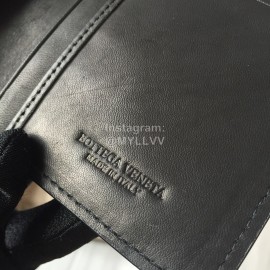 Bottega Veneta Fashion Woven Cowhide Long Folding Suit Clip Black