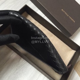 Bottega Veneta Fashion Woven Cowhide Long Folding Suit Clip Black