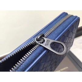 Bottega Veneta Fashion Woven Leather Long Zipper Purse 114076