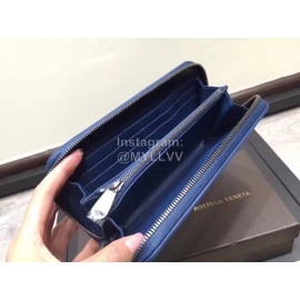 Bottega Veneta Fashion Woven Leather Long Zipper Purse 114076