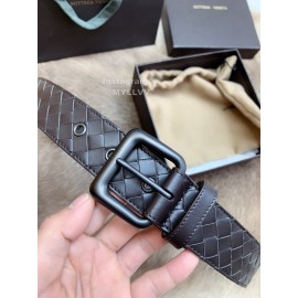 Bv Fashion Woven Calf Pin Buckle 35mm Belts Coffee