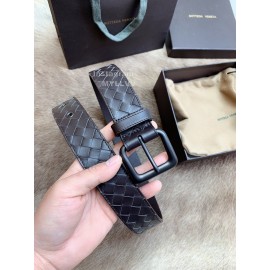 Bv Fashion Woven Calf Pin Buckle 35mm Belts Coffee