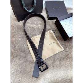 Bv Fashion Woven Calf Pin Buckle 35mm Belts Coffee