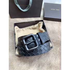 Bv Fashion Woven Calf Pin Buckle 35mm Belts Black