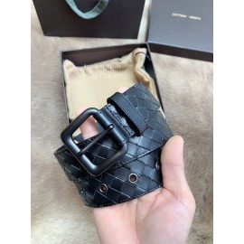 Bv Fashion Woven Calf Pin Buckle 35mm Belts Black