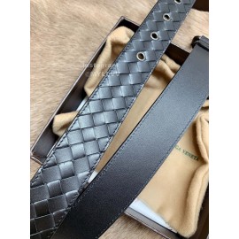 Bv Fashion Woven Calf Pin Buckle 35mm Belts Black