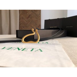 Bv New Calf Long Lace Up 14mm Belts For Women Black