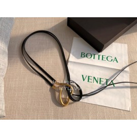 Bv New Calf Long Lace Up 14mm Belts For Women Black