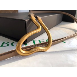 Bv New Calf Long Lace Up 14mm Belts For Women Brown