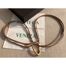 Bv New Calf Long Lace Up 14mm Belts For Women Brown