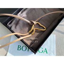 Bv New Calf Long Lace Up 14mm Belts For Women Brown