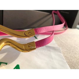 Bv New Calf Long Lace Up 14mm Belts For Women Rose Red