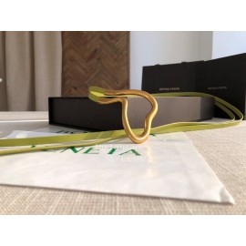 Bv New Calf Long Lace Up 14mm Belts For Women Green