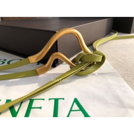 Bv New Calf Long Lace Up 14mm Belts For Women Green