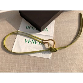 Bv New Calf Long Lace Up 14mm Belts For Women Green