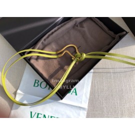 Bv New Calf Long Lace Up 14mm Belts For Women Green