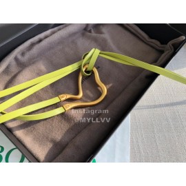 Bv New Calf Long Lace Up 14mm Belts For Women Green