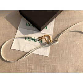 Bv New Calf Long Lace Up 14mm Belts For Women White