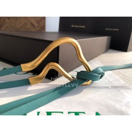 Bv New Calf Long Lace Up 14mm Belts For Women Blue