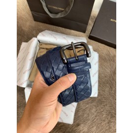 Bv Woven Calf Pin Buckle 35mm Belts Blue