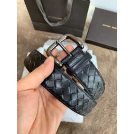 Bv Woven Calf Pin Buckle 35mm Belts Black