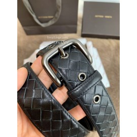 Bv Woven Calf Pin Buckle 35mm Belts Black