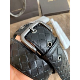 Bv Woven Calf Pin Buckle 38mm Belts Black