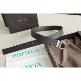 Bv Calf Leather Vintage Pin Buckle 35mm Belts Black 