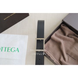 Bv Black Calf Leather Vintage Pin Buckle 35mm Belts 