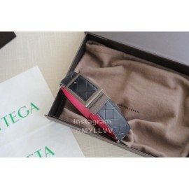 Bv Woven Calf Leather Vintage Pin Buckle 35mm Belts Red