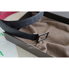 Bv Woven Calf Leather Vintage Pin Buckle 35mm Belts Red