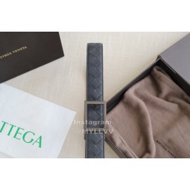 Bv Woven Calf Leather Vintage Pin Buckle 35mm Belts Red