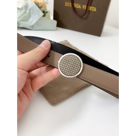 Bv Soft Leather Pure Copper Buckle 25mm Belts Coffee