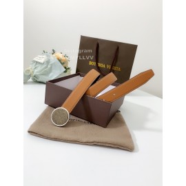 Bv Soft Leather Pure Copper Buckle 25mm Belts Brown