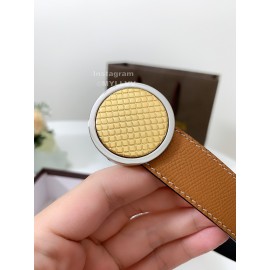 Bv Soft Brown Leather Pure Copper Buckle 25mm Belts