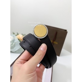 Bv Soft Leather Pure Copper Buckle 25mm Belts Black