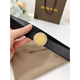 Bv Soft Leather Pure Copper Buckle 25mm Belts Black