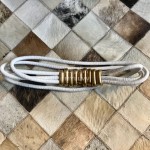 Bv New Sheepskin 30mm Elastic Belts For Women White