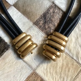 Bv New Sheepskin 30mm Elastic Belts For Women Black