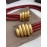 Bv New Sheepskin Pure Copper Gilt Buckle Elastic Belts For Women Red